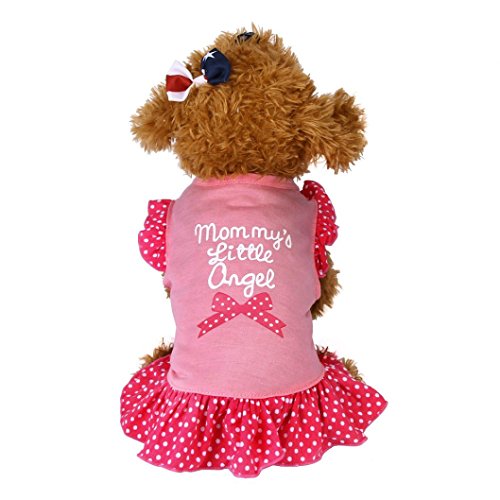 Product Cover Howstar Pet T-Shirt, Dog Summer Apparel Puppy Pet Clothes for Dogs Cute Soft Vest (S, Hot Pink) (M, B)
