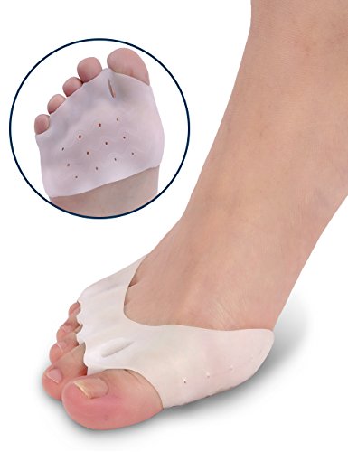 Product Cover Gel Metatarsal Cushion Toe Separators - Forefoot Pad for Mortons Neuroma- Rapid Foot Pain Relief