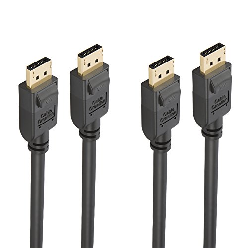 Product Cover DisplayPort to DisplayPort Cable [2-Pack], CableCreation 10 Feet DP to DP Cable Gold Plated, Support UHD 4K x 2K 60Hz Resolution, 3M, Black