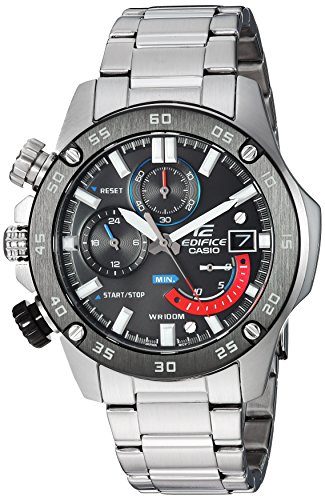 Product Cover Casio Men's Edifice Quartz Watch with Stainless-Steel Strap, Silver, 20.5 (Model: EFR-558DB-1AVCF )