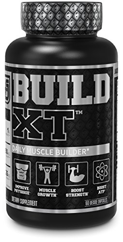 Product Cover Build-XT Muscle Builder - Daily Muscle Building Supplement for Muscle Growth and Strength | Featuring Powerful Ingredients Peak02 & elevATP - 60 Veggie Pills