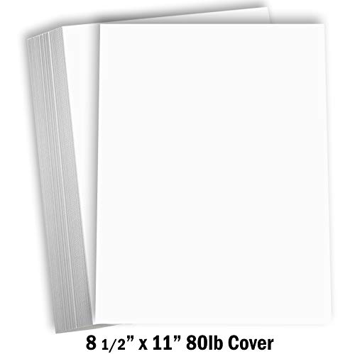 Product Cover Hamilco White Cardstock Thick Paper - 8 1/2 x 11