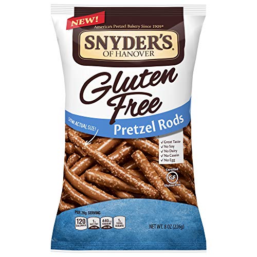 Product Cover Snyder's of Hanover Pretzels, Gluten Free Rods, 8 Ounce (Pack of 12)