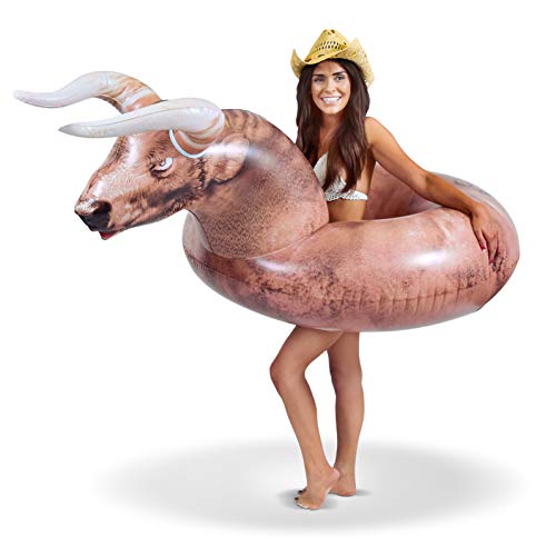 Product Cover GoFloats Inflatable Buckin' Bull Pool Float Party Tube | Grab Summer by The Horns