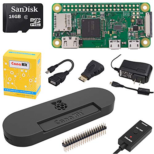 Product Cover CanaKit Raspberry Pi Zero W (Wireless) Complete Starter Kit with Premium Black Case