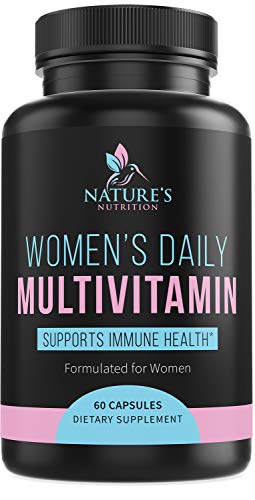 Product Cover Multivitamin for Women One Daily Highest Potency 1000mg - Natural Whole Food Supplement, Made in USA, Best Vitamins A B C D E, Biotin, Calcium, Zinc, Magnesium, Folic Acid - 60 Capsules