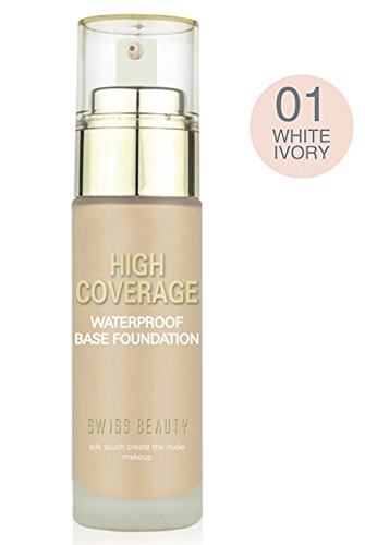 Product Cover Swiss Beauty High Coverage Waterproof Foundation White Ivory