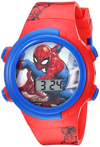 Product Cover Marvel Boys' Quartz Watch with Plastic Strap, red, 16.5 (Model: SPD4480)