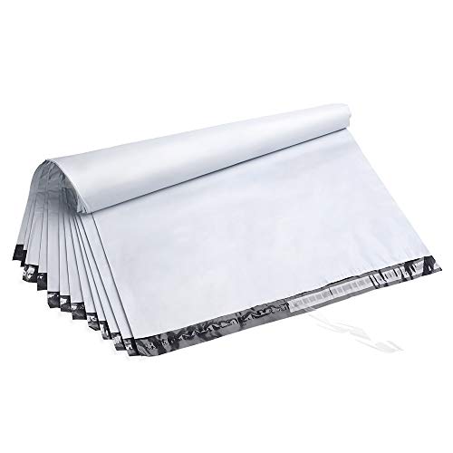 Product Cover Fu Global 50pcs 24X24 Inches Poly Mailers Envelopes Shipping Bags Self Adhesive Waterproof Postal Bags (White)