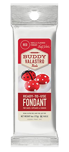 Product Cover Buddy Valastro Foods Red Fondant (Vanilla, 4.4 Ounces)
