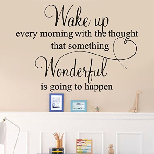 Product Cover Wall Stickers, Pumsun Word Wall Decals, Inspirational Wall Decal Stickers Quotes