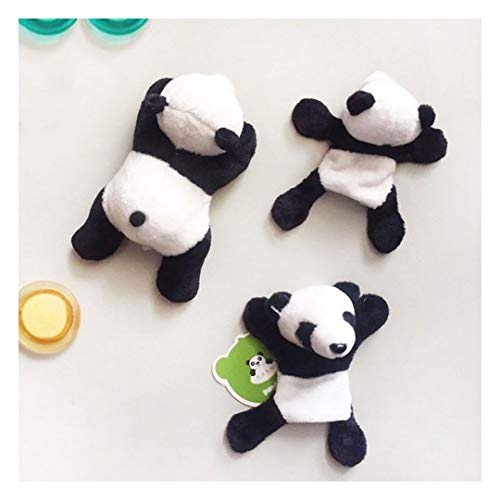 Product Cover Coohole 1 PC Creative Cute Soft Plush Panda Fridge Magnet Refrigerator Sticker Gift Souvenir Decor (Random)