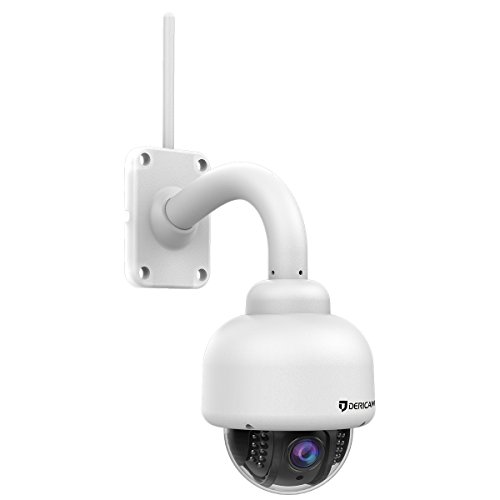 Product Cover Dericam Wireless Security Camera Outdoor, WiFi PTZ Camera, 1080P Full HD, 4X Optical Zoom, Pan/Tilt/Zoom, Night Vision, Pre-Installed 32GB Memory Card, Motion Detection
