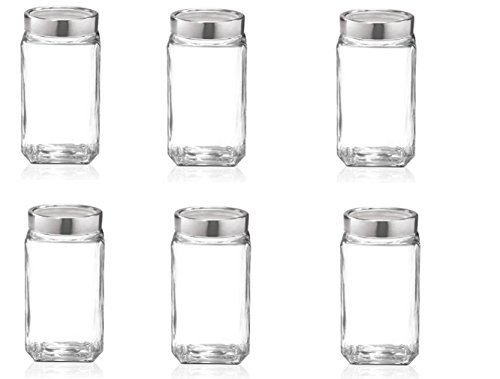 Product Cover Treo Cube Jar 2250ml Storage Container - Transparent , 6 Pcs Glassware