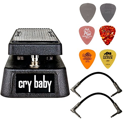 Product Cover Dunlop Crybaby GCB-95 Classic Wah Pedal Bundle with 2 Patch Cables and 6 Assorted Dunlop Picks