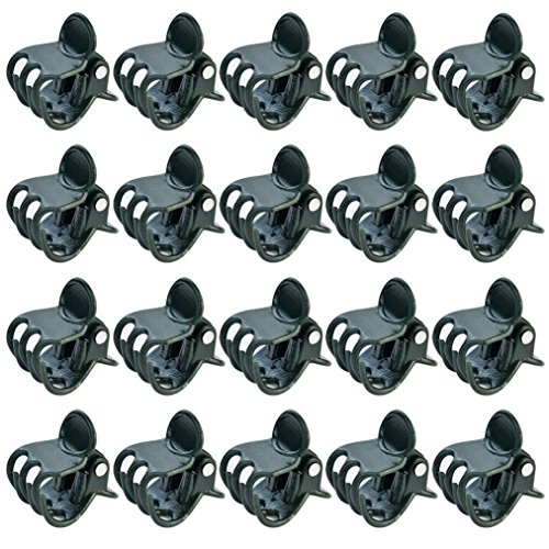 Product Cover baotongle 100 pcs Plant Clips, Orchid Clips Plant Orchid Support Clips Flower and Vine Clips for Supporting Stems Vines Grow Upright Dark Green