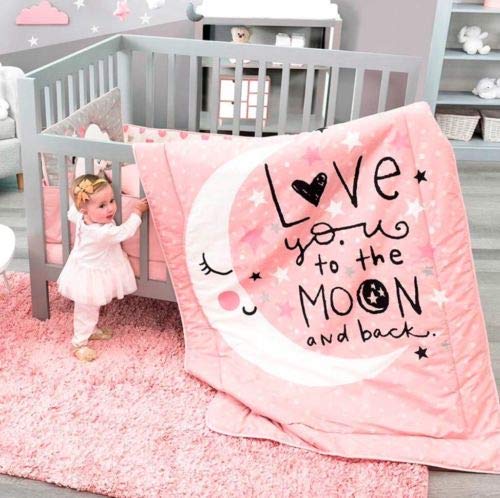 Product Cover HOT Seller Moon and Stars Crib Bedding Set Nursery for Baby Shower Gift 6 PCS