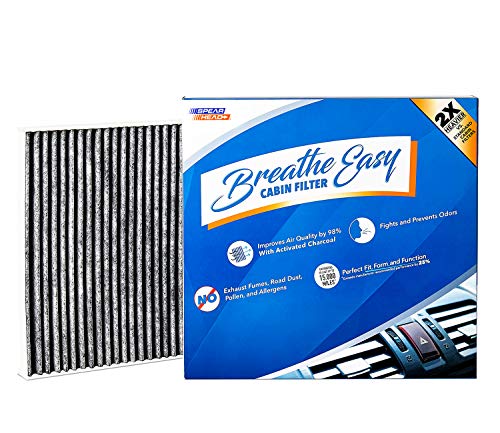Product Cover Spearhead Premium Breathe Easy Cabin Filter, Up to 25% Longer Life w/Activated Carbon (BE-374)