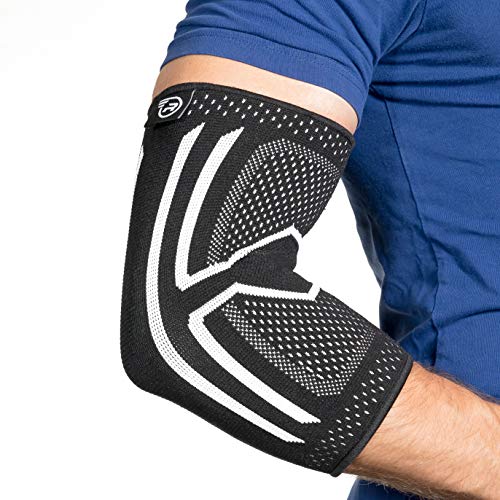 Product Cover Elbow Compression Sleeve - Support Brace for Tendonitis, Arthritis, Bursitis (Large)