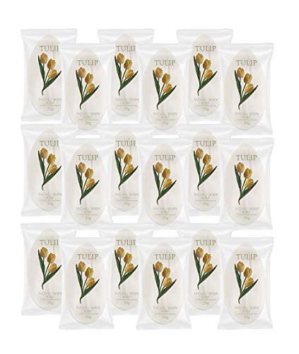 Product Cover TULIP 204 Count Travel/Spa Facial Body Soap 0.7 Ounce Hotel Size in Bulk Individually Wrapped Scented with A Fresh Fragrance