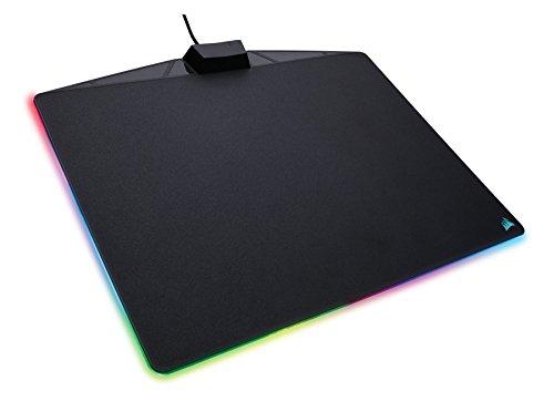 Product Cover CORSAIR MM800 Polaris RGB Mouse Pad - 15 RGB LED Zones - USB Passthrough - High-Performance Mouse Pad Optimized for Gaming Sensors (Renewed)