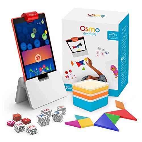 Product Cover Osmo - Genius Kit for Fire Tablet - 5 Hands-On Learning Games - Ages 6-10 - Problem Solving & Creativity - STEM - (Osmo Fire Tablet Base Included - Amazon Exclusive)