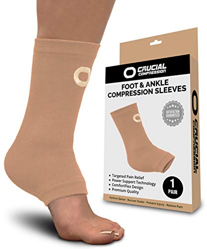 Product Cover Ankle Brace Compression Sleeve for Men & Women (1 Pair) - BEST Ankle Support Foot Braces for Pain Relief, Injury Recovery, Swelling, Sprain, Achilles Tendon Support, Heel Spur, Plantar Fasciitis Socks