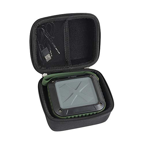 Product Cover Hermitshell Hard Case Storage Bag Fits Milemont/AYL/ShackJoy/Infinilla Wireless Bluetooth Speakers (Black)