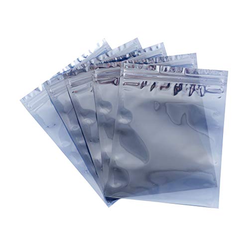 Product Cover YiwerDer 50Pcs Antistatic Resealable Bag 15X20cm/5.9X7.9inch, Premium Anti Static Bag for SSD HDD and Other Electronic Devices