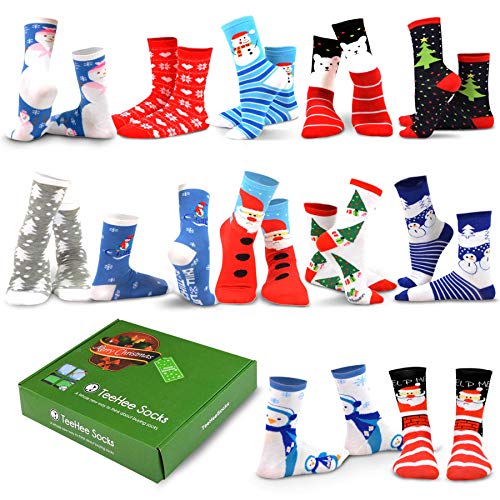 Product Cover TeeHee Christmas Holiday 12-Pack Gift Socks for Women with Gift Box (Holiday-D)