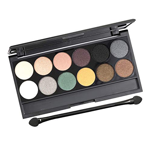 Product Cover Swiss Beauty, Pro WESTERN 12 Ultra Professional with matte,semi-matte and shimmering eye shadow, 12g weight, ( ESB705, Black)