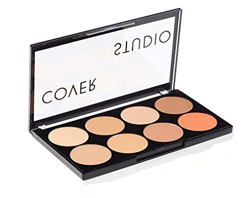 Product Cover Swiss Beauty Oil and Wax Free Cover Studio Ultra Base Concealer Palette, 16g(Set of 8 Colours)