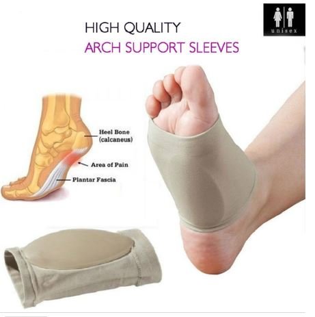 Product Cover Skudgear Foot Care Plantar Fasciitis Arch Support Sleeve Cushion Heel Spurs Neuromas Flat Feet Orthopedic Pad Orthotic Tool, Free Size - 1 Pair