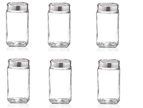 Product Cover Treo Cube Jar 1800ml Storage Container - Transparent , 6 Pcs Glassware