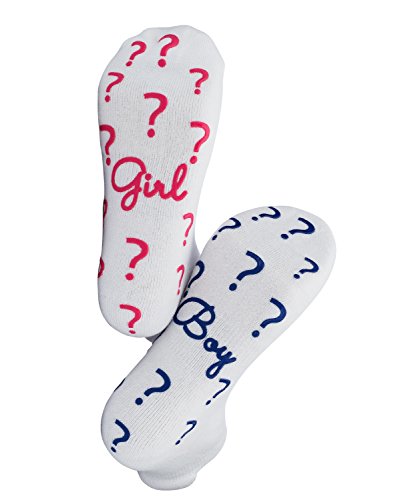 Product Cover Labor Delivery Hospital Non Skid Push Socks By Baby Be Mine Maternity Pregnancy Pregnant Baby Shower Gift (6-10, Boy? Girl?)