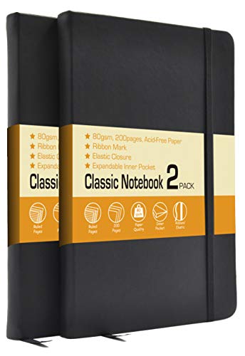 Product Cover Classic Notebook Journals, 2 Pack 5.25