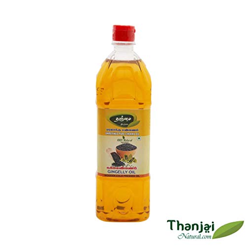 Product Cover THANJAI NATURAL 1000 ml Organic Unrefined Wooden Cold Pressed Gingelly Oil/Natural Sesame Oil for Cooking