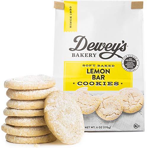 Product Cover Dewey's Bakery Lemon Bar Soft Baked Cookies | Baked in Small Batches | Real, Simple Ingredients | Southern Bakery Recipe | 6 oz (Pack of 3)