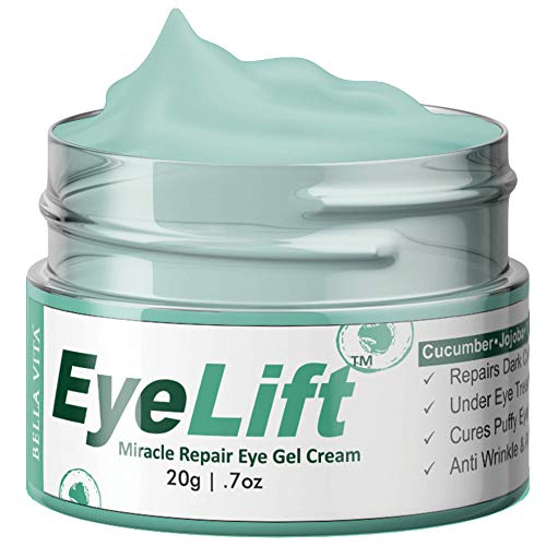 Product Cover Bella Vita Organic EyeLift Under Eye Cream for Dark Circles, Puffy Eyes, Wrinkles, 20 grams