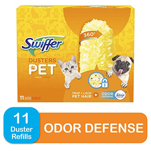 Product Cover Swiffer 360 Dusters Multi Surface Pet Refills, Febreze Odor Defense, 11 Count
