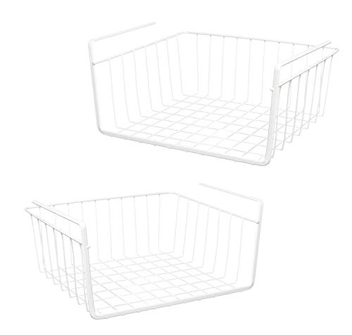 Product Cover SHAFIRE 12inches Undershelf Basket Small 2pcs (White)