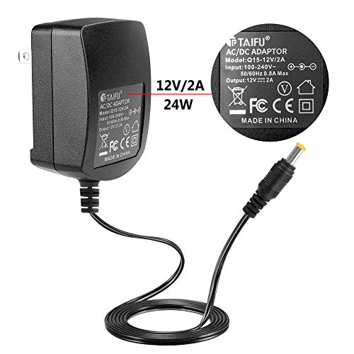 Product Cover TAIFU AC Adapter for Elmo TT-12 TT-12ID TT12 TT12ID TT-02 9419 TT-02s Projector Interactive Document Camera #1331 P/N : Elmo 5ZA0000104C 12 Volts Power Supply Cord Cable PS Wall Home Battery Charger