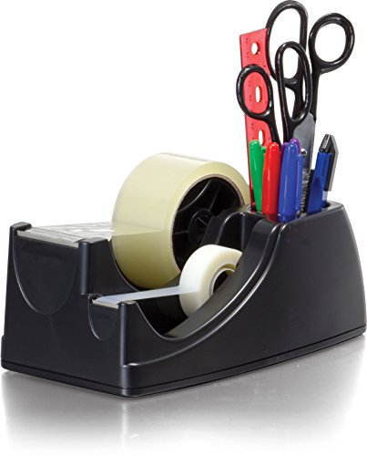 Product Cover Officemate Heavy Duty Weighted 2-in-1 Tape Dispenser, Recycled,Black (96660)