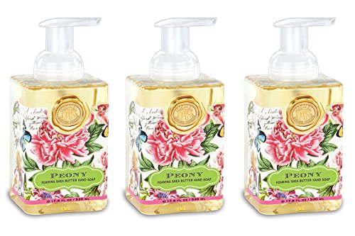Product Cover Michel Design Works Foaming Hand Soap, 17.8-Ounce, Peony - 3-PACK