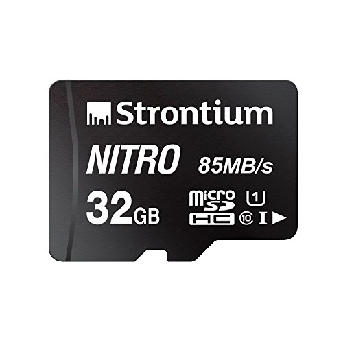 Product Cover Strontium Nitro 32GB Micro SDHC Memory Card 85MB/s UHS-I U1 Class 10 High Speed for Smartphones Tablets Drones Action Cams (SRN32GTFU1QR)