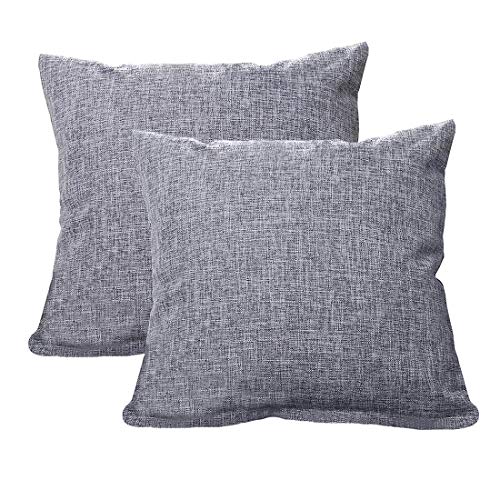 Product Cover ALHXF Pillow Cover 2 Pack Burlap Linen Throw 22