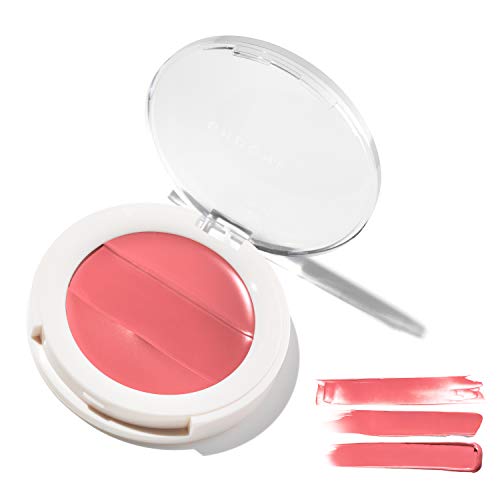 Product Cover 3-in-1 Lip + Cheek Cream. Coconut Extract for Radiant, Dewy, Natural Glow - UNDONE BEAUTY Lip to Cheek Palette. Blushing, Highlighting & Tinting. Sheer to Opaque Color. Vegan & Cruelty Free. ROSY
