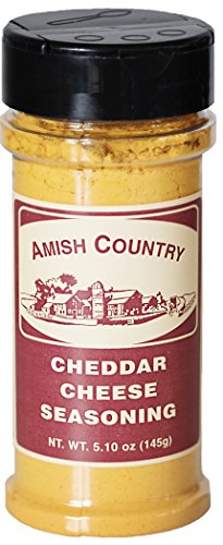 Product Cover Amish Country Popcorn - Cheddar Cheese Popcorn Seasoning (5.1 Oz) with Recipe Guide - Nut Free
