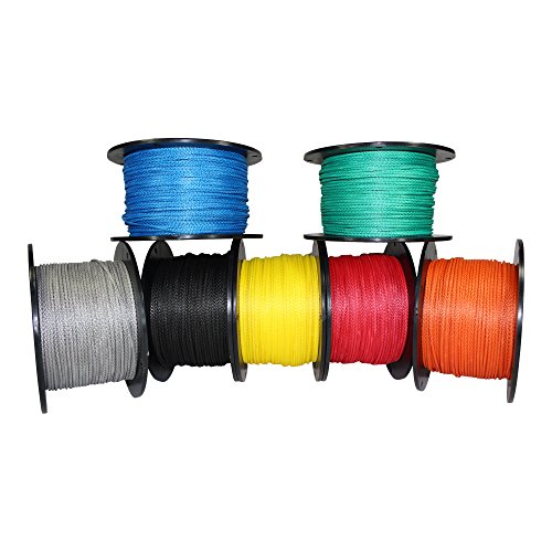 Product Cover SGT KNOTS Dyneema Rope - Hollow Braid Rope 7/64 inch (2.5mm) - Lightweight 12 Strand Dyneema Cord - for Whoopie Slings, Hammocks, Arborists, Boating, Camping, DIY (25 ft - 600 ft - 7 Colors)