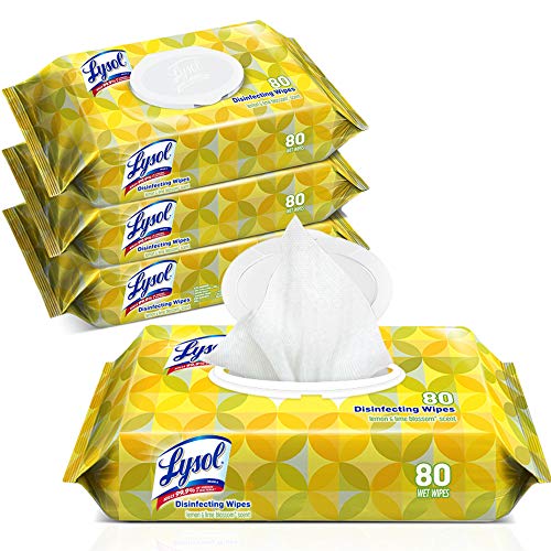 Product Cover Lysol Handi-Pack Disinfecting Wipes, 320ct (4X80ct), Lemon and Lime Blossom, cleaning wipes, antibacterial wipes, sanitizing wipes, cleaning supplies